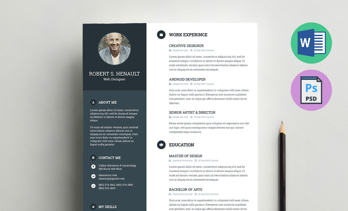 word document template design free download